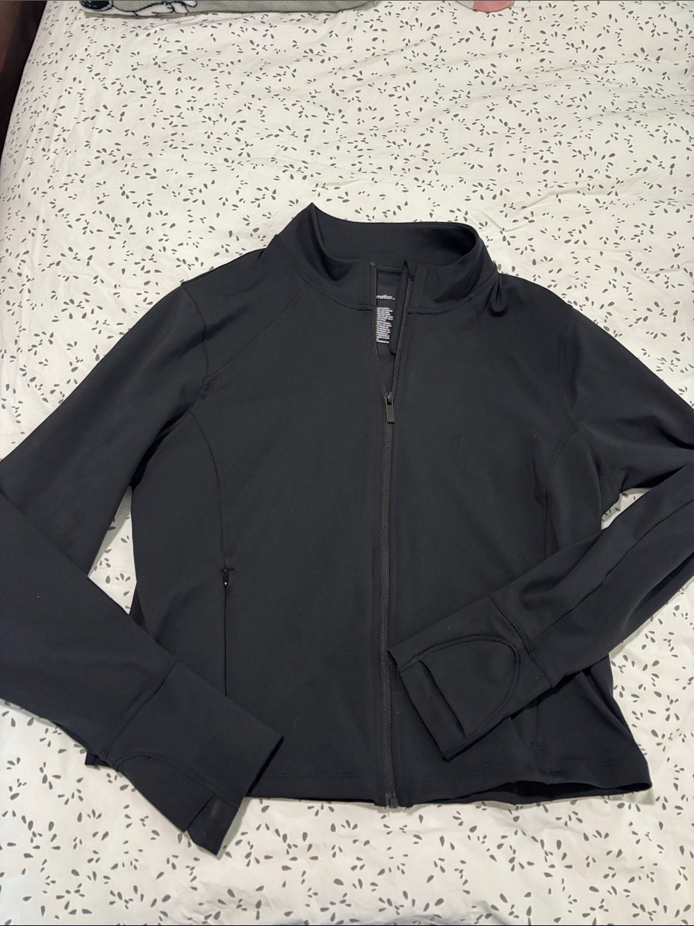 all in motion Black Full-Zip Utility Jacket